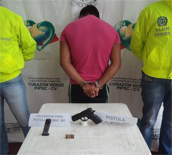foto por porte ilegal convención