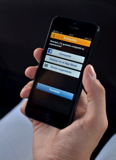 Foto Uso Aplicación Easy Taxi