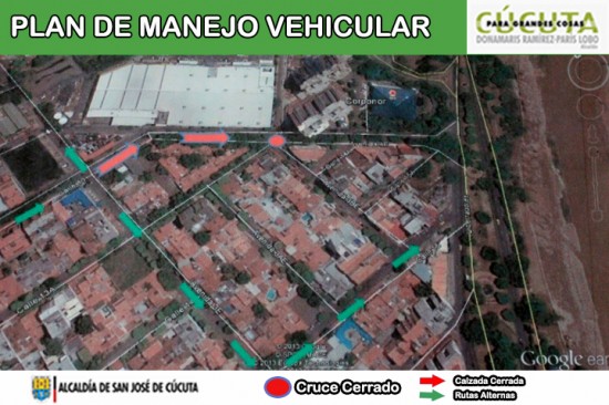 CIERRE TEMPORAL DE LA CALLE 13 SENTIDO AVENIDA LIBERTADORES