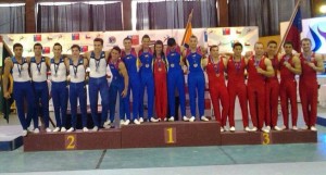 PREMIACION POR EQUIPOS COLOMBIA CAMPEON