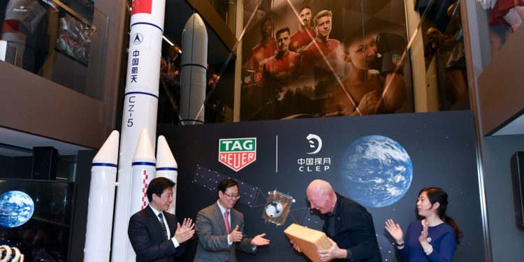 BASEL, SWITZERLAND - MARCH 24: TAG Heuer China Lunar Exploration Program in partnership with China's Lunar Exploration Program (CLEP) Special Edition watches press conference at Baselworld 2018 on March 24, 2018 in Basel, Switzerland. (Photo by Harold Cunningham/Getty Images for TAG Heuer)