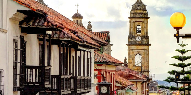 Facades and Bogota cathedral, colombia