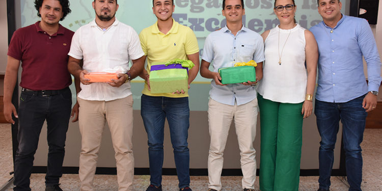 Elkin Almeida, Janz Jaramillo Benítez, Alberto Fazzolari Oliveiro, Ronaldo Sequeda Rolón, Doris Yaneth Barrera y Juan Pablo Salazar.