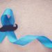 Light blue ribbons with mustache , Prostate Cancer Awareness, Men health awareness, Movember month