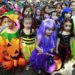 Students of Brainshire Science School wear costumes as they participate in a halloween parade in Paranaque city, metro Manila October 30, 2015.   REUTERS/Romeo Ranoco