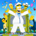 THE SIMPSONS: U2 (as themselves) and Ray Patterson (guest voice by Steve Martin) in the "Trash of The Titans" episode of THE SIMPSONS on FOX.  THE SIMPSONS 1998 ™ and © TCFFC ALL RIGHTS RESERVED.