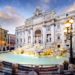Trevi Fountain, the largest Baroque fountain in the city and one of the most famous fountains in the world located in Rome, Italy.