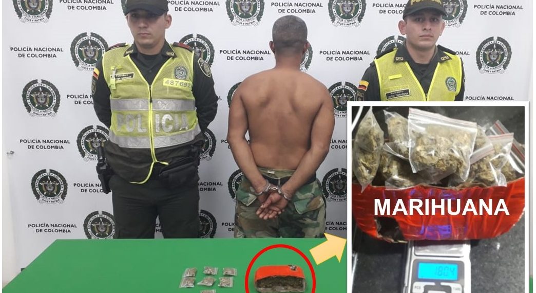 la Policía Metropolitana de Cúcuta captura a un hombre que portaba 174  gramos de marihuana – areacucuta.com