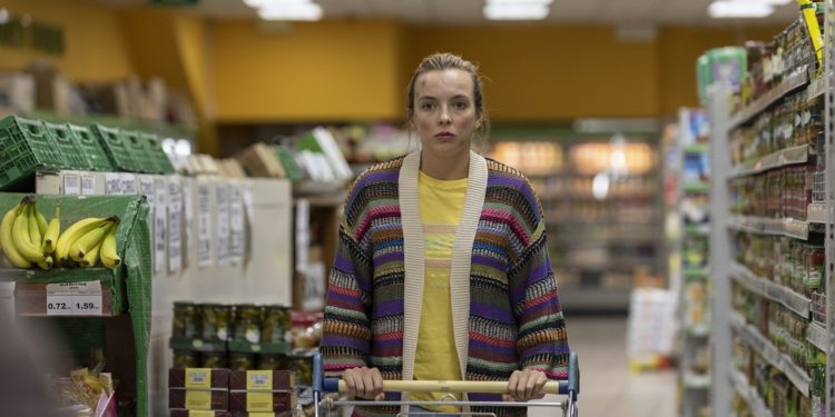 Jodie Comer as Villanelle - Killing Eve _ Season 2, Episode 2 - Photo Credit: Parisa Taghizadeh/BBCAmerica