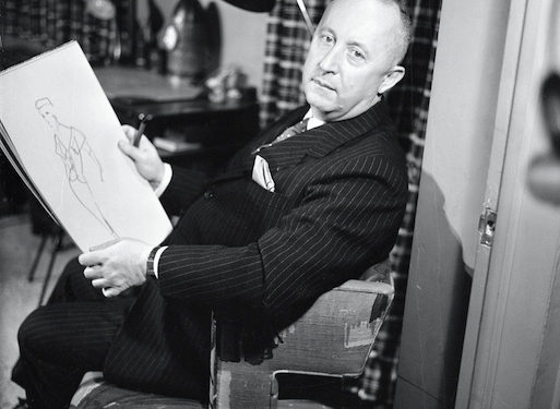 November 7, 1955 Christian Dior at home for PERSON TO PERSON. T8583_17
Copyright CBS Broadcasting, Inc., All Rights Reserved, Credit: CBS Photo Archive