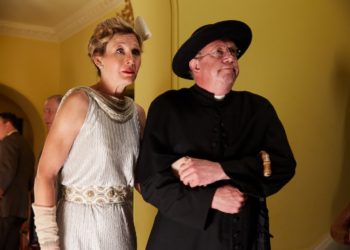 Picture Shows: Lady Felicia (NANCY CARROLL), Father Brown (MARK WILLIAMS)