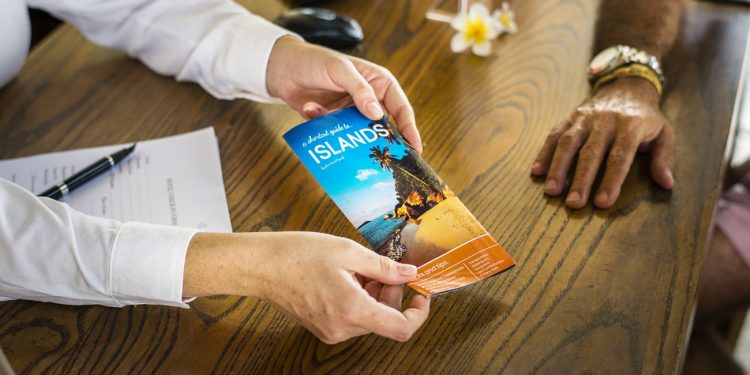 Guest booking a tour at a hotel