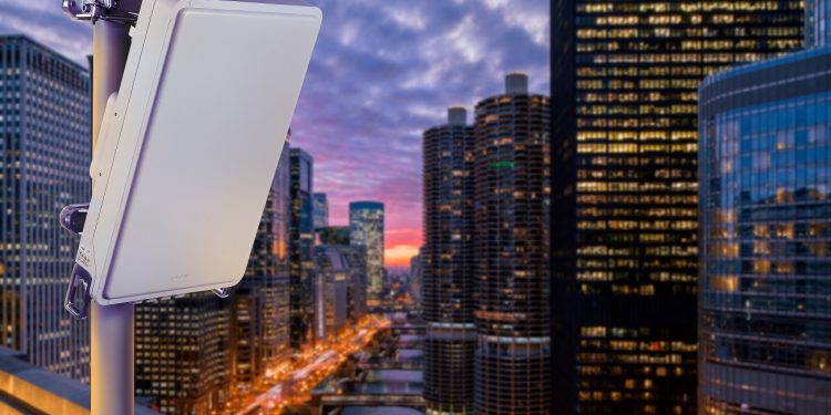 Beautiful Sunset over Chicago Riverwalk - Cityscape