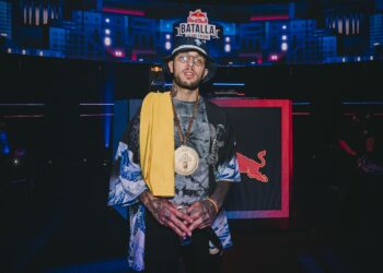 Elevn poses for a portrait at the Final Nacional Red Bull Batalla de los Gallos in Bogotï¿½, Colombia on October 31, 2020 // Kevin Molano / Red Bull Content Pool // SI202011080027 // Usage for editorial use only //
