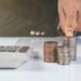 finance and accounting concept. business woman working on desk