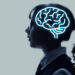 Little child and brain concept.