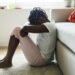 Black girl with sadness emotion