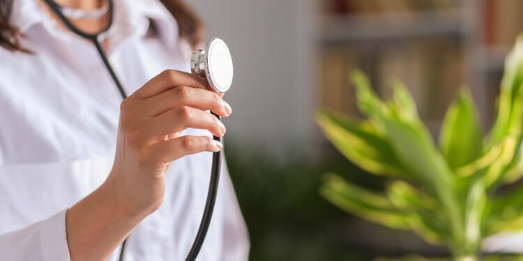 Doctor at work in the hospital