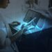 Businesswoman networking using digital devices
