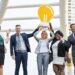Successful business people with ideas