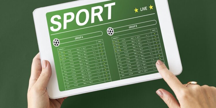 Gambling Football Game Bet Concept
