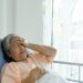 Lonely Elderly patients in hospital bed patients want to go home - medical and healthcare concept
