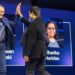 Previous AI for Global Impact winners are greeted by Intel CEO Pat Gelsinger at the Intel Vision event in May 2022. (Credit: Intel Corporation)