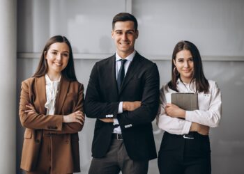 Bussiness people working in team in an office