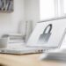 Padlock picture on laptop screen