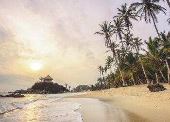 Sunrise at Cabo San Juan in Tayrona National Park
