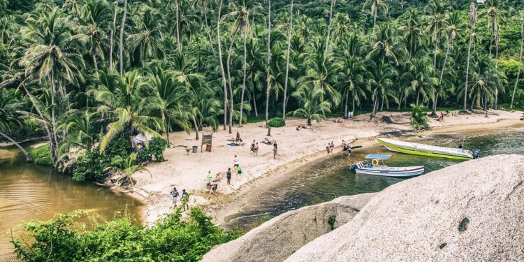 Paisaje. Parque Nacional Tayrona. Colombia.