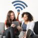 Friends with wifi signal icon