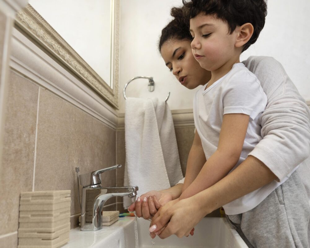 baño con seguridad