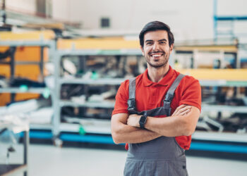 plane engineer in a factory
