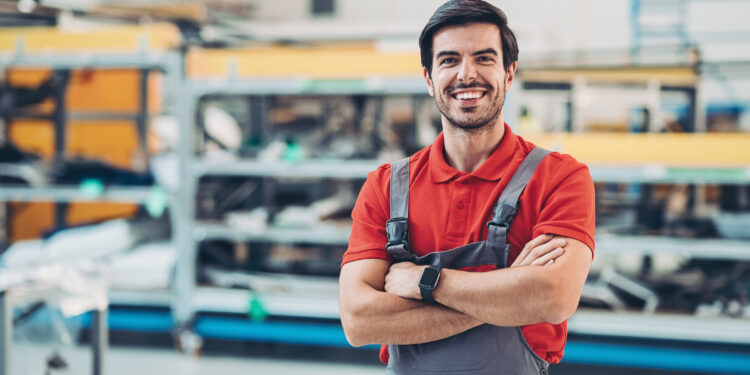 plane engineer in a factory