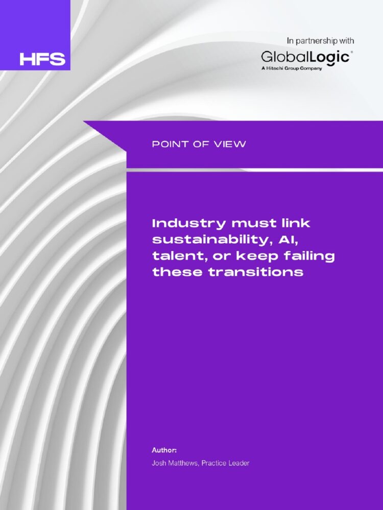 hfs gl industry ustainability ai talent. cover page