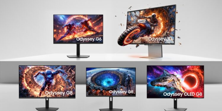 samsung tvs and displays odyssey gaming monitor featuring world first 6k 3d and ultra high resolution displays main1