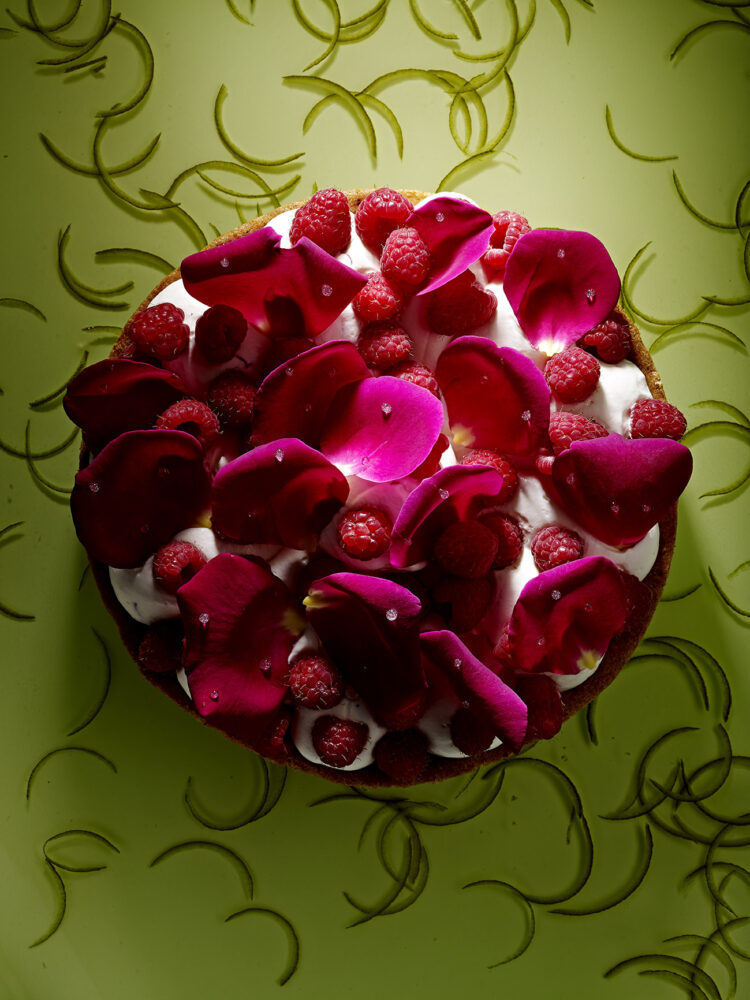 tarte framboises et roses 02
