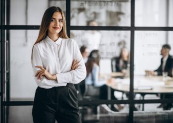 executive business woman in an office