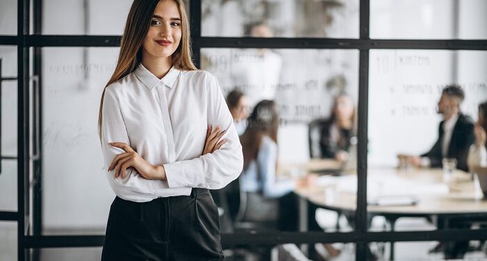 executive business woman in an office