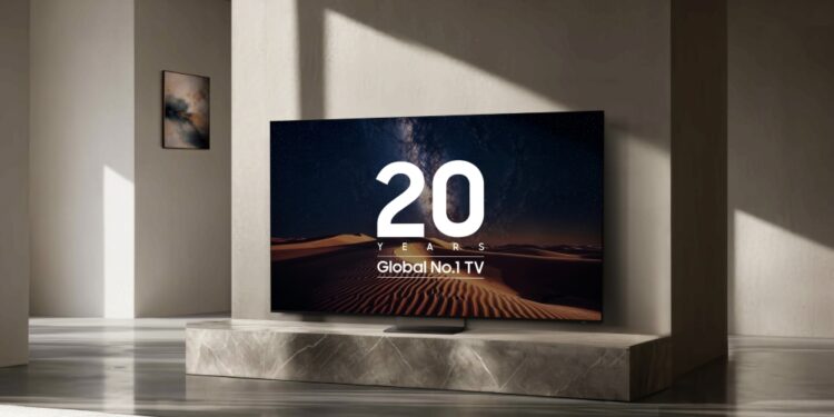 samsung tvs and displays samsung tvs 20 consecutive years as the worlds no.1 tv brand main1