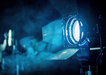 lighting equipment on the set