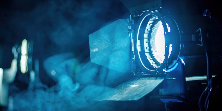 lighting equipment on the set