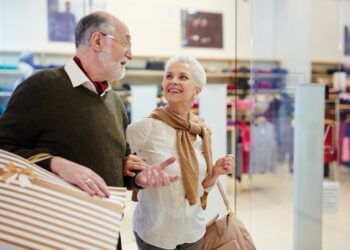 elderly shoppers