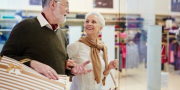 elderly shoppers
