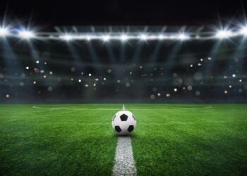 textured,free,soccer,field,in,the,evening,light, ,center,