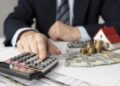 finance business elements assortment with businessman