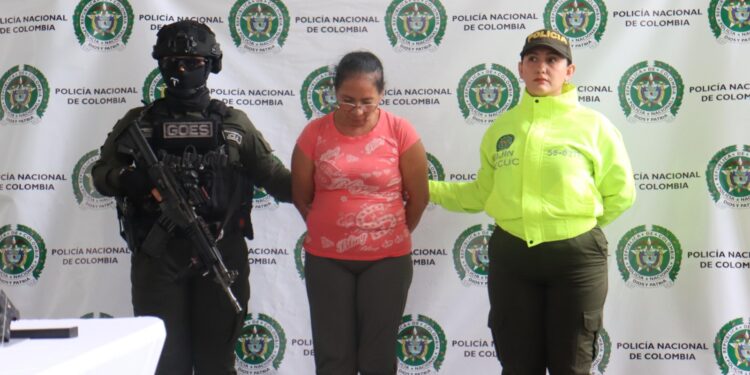 mujer capturada