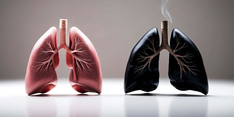 pulmones quemados