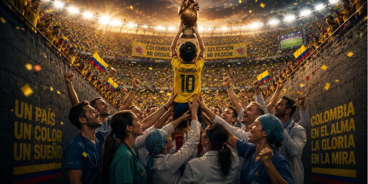 selección colombia corazón